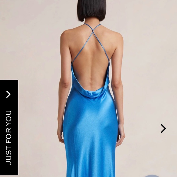 Bec & Bridge Loren Halter Maxi Dress in Blue - Picture 1 of 5